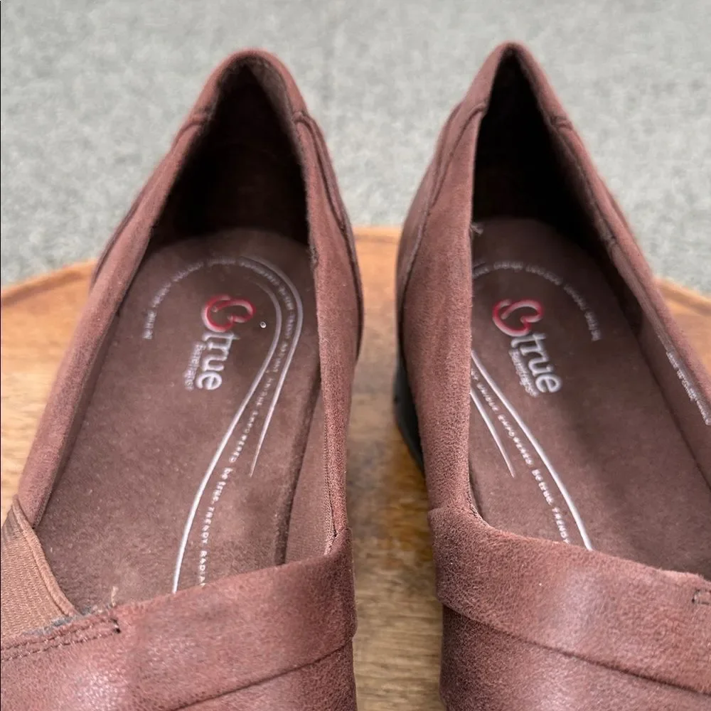 B True Baretraps Sheos Wm 10 M Gisela Brown Slip-On Loafers Comfort